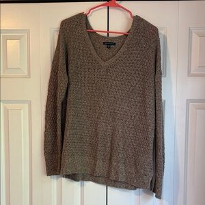 American Eagle Outfitters V-Neck Sweater - Tan